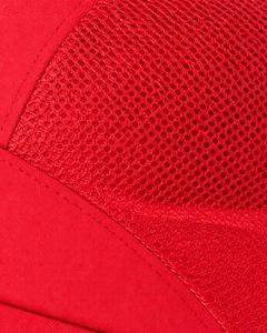 Men Red <b>Mesh</b> Panel Sports Cap Breathable Lightweight Adjustable Summer Running Training Outdoor Baseball Hat For Men Use - Product Image 5