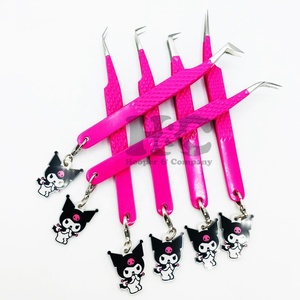Pinzas para Pestañas Charm Lash, Pinzas con Diseño de Hello Kitty, Pinzas de Acero Inoxidable para Extensión de Pestañas, Pinzas Sostenibles de Mink MOQ - Product Image 5