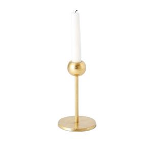 Soporte de vela de latón macizo de estilo geométrico dorado avanzado, portavelas decorativo de mesa de fiesta de boda de una sola pieza por TCD - Product Image 3