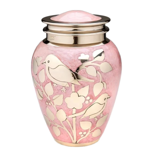 Urna Funeraria Rosa con Forma de Pájaro para Cenizas Humanas |   Jarrón Conmemorativo Funerario de Metal para Adultos |   Decoración Conmemorativa para Tumbas y Sitios Funerarios - Product Image 3