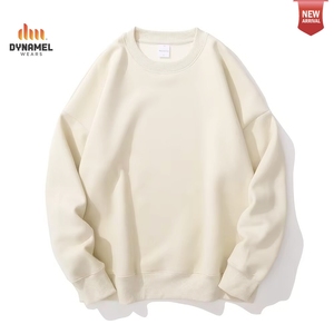 DYNAMEL <b>Men</b> Sweatshirt Long Sleeve Light Grey Solid <b>Pullover</b> Casual Knitted Top - Product Image 3