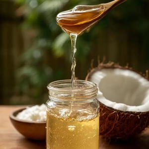 Huile de coco raffinée de haute qualité en vrac - Huile de coco inodore et incolore pour la fabrication de savon et les bases cosmétiques - Product Image 1