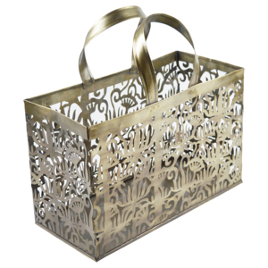 <b>Gold</b> Plated & Colored Design Bouquet For Fruit Candy <b>Storage</b> Best Designer Fashion Fruit Decorative <b>Basket</b> Handmade Design - Product Image 5