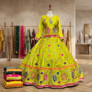 Robe de bal élégante en organza jaune brodée avec manches trois quarts, longueur maxi, robe de soirée faite à la main - Product Image 5