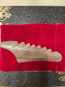 Barra de Masaje de Cuerno de Búfalo Ecológica Hecha a Mano para el Cuidado Personal de la Salud Facial y Corporal, Guasha de Cuerno - Product Image 3