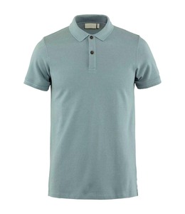 เสื้อโปโลแขนสั้นสีฟ้าอ่อนสำหรับผู้ชาย ทรงปกติ สีพื้น ผ้าปิเก้ถักจากผ้าฝ้าย สไตล์ลำลอง - Product Image 1