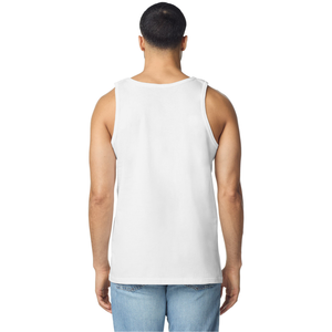 <b>Men's</b> <b>White</b> Adult Sleeveless Tank Top Premium Cotton Athletic <b>Vest</b> Breathable Lightweight for Gym Fitness Training Running - Product Image 3