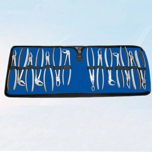 Kit Profesional de 12 Piezas de Fórceps Manuales para Extracción Dental de Alta Calidad, Certificado CE, Agarre Ergonómico, para Extracción de Dientes Quirúrgica - Product Image 6