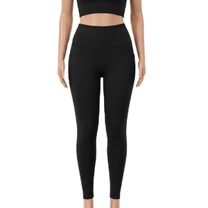 Women's High Waist <b>Ankle</b> <b>Length</b> sports <b>Leggings</b> Seamless Four Way Stretch SpandexNylon Sweat Wicking Quick dry compression wear - Product Image 1