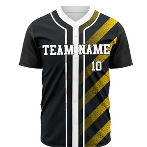 Maillot de baseball brodé personnalisé de qualité supérieure, avec votre nom, votre numéro, votre logo, style d'équipe - Product Image 3