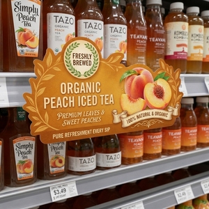 Présentoir publicitaire promotionnel en PVC pour supermarché, panneau de signalisation de produits pratique sans BPA - Product Image 3
