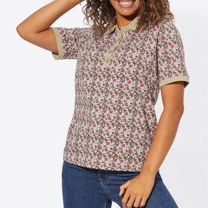 Polo de Mujer de Primera Calidad, Ligero y Personalizado, con Diseño de Impresión por Sublimación, Ropa Casual con Patrón Elegante - Product Image 1