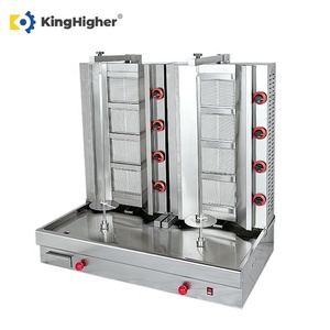 <span class=keywords><strong>Macchina</strong></span> <span class=keywords><strong>per</strong></span> Shawarma Doppia a Gas Commerciale con 8 Bruciatori, Griglia Professionale <span class=keywords><strong>per</strong></span> Doner <span class=keywords><strong>Kebab</strong></span> Automatica in Acciaio Inox <span class=keywords><strong>per</strong></span> Ristoranti - Product Image 3