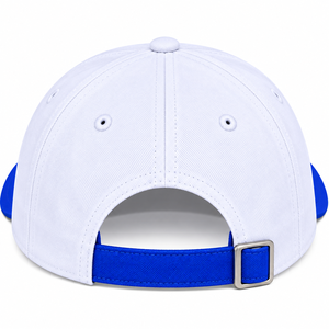 Casquette de baseball brodée Phi Beta Sigma blanche et bleu roi pour homme, structurée, à visière incurvée, ajustable, avec lettres grecques, style sport décontracté, pour papa - Product Image 4