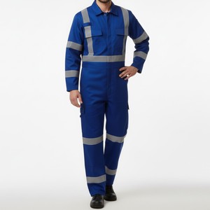 Combinaison de travail haute visibilité réfléchissante personnalisée pour les travailleurs de la construction, de l'ingénierie et des services publics - Product Image 3