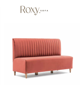 Modern Upholstered Restaurant Booth <b>Bench</b> Solid <b>Wood</b> Frame Cushioned Dining Seating Commercial Cafe Sofa - Product Image 1