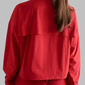 High Demanded Street Wear Custom Logo Ladies <b>Windbreaker</b> Shorts Sets Most Popular Design <b>Women</b> <b>Windbreaker</b> Shorts Set - Product Image 2