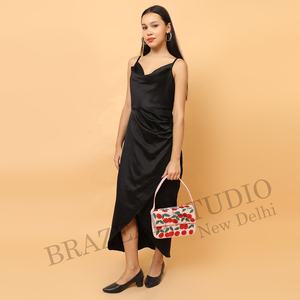 Nuevo Bolso de Mano con Diseño Geométrico y Cuentas para Mujer, Ideal para Novias, con Logotipo Personalizado, Cubierta de Poliéster - Product Image 3