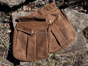 กระเป๋า100% เล่นเกมล่านกทำมือกระเป๋าผ้าใบผ้าคอตตอนออร์แกนิคพร้อมกระเป๋าใบใหญ่กระเป๋าคาดเอวหนังแท้สำหรับกลางแจ้ง - Product Image 6