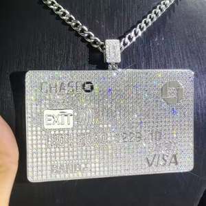 Colgante único de estilo hip hop popular, colgante con diseño religioso del tamaño de una tarjeta de crédito para eventos - Product Image 5