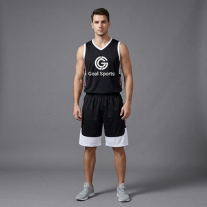 Conjunto de Uniforme de Baloncesto Sublimado Personalizado, Camiseta sin Mangas para Hombre, Pantalones Cortos de Malla, Uniformes Deportivos de Práctica para Equipos al por Mayor - Product Image 1