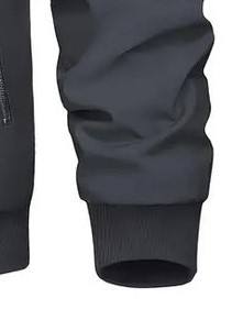 Veste de sport d'hiver légère et de haute qualité pour homme, col montant, logo personnalisable sur le devant, design tricoté 100% coton - Product Image 4