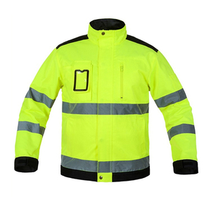 Custom ANSI Class 1 Safety <b>Jacket</b> Hi Vis Reflective Protection LED Flash Waterproof Winter Outdoor Workwear-Custom Logo Color - Product Image 1