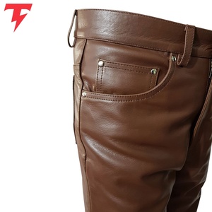 Pantalones Cortos Deportivos Personalizados de Alta Calidad para Hombre, de Cuero Genuino, Estilo Urbano, para Motociclismo, Transpirables, de Secado Rápido, para Gimnasio y Running - Product Image 5