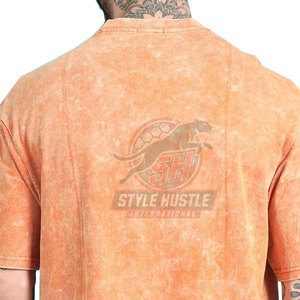 Servicio OEM, Camiseta Ligera 100% Algodón Estampada para Hombre, Camiseta con Lavado Ácido, Ajuste Holgado, Superventas - Product Image 5