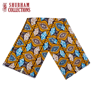 Haute qualité pur coton nigérian imprime Batik tissu véritable cire écologique rideau décor à la maison couture robe Designer Ankara - Product Image 1