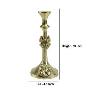 Porte-bougie en aluminium Golden Spark, fait main, écologique, durable, avec un design en forme de nœud, pour la décoration de mariage et de la maison - Product Image 4