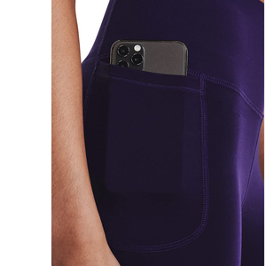 High Waist Full Length Yoga <b>Leggings</b> Seamless Solid Color Women's Fitness Pants Polyester/Cotton Elastic Waist Four-Way Stretch - Product Image 3