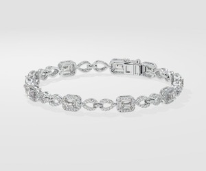 สร้อยข้อมือเพชรมรกต Devon สร้อยข้อมือทองมรกตหรูหราเครื่องประดับที่ดี - Product Image 1