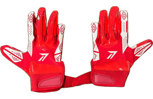 Defensive Back Football <b>Gloves</b> Adult Super Tacky Anti-Slip Secure Wrist Strap Breathable Custom Color OEM Pakistan Supplier - Product Image 2