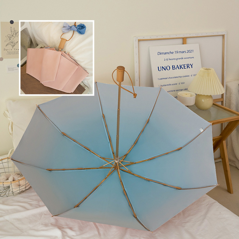 Pink + gradient light blue