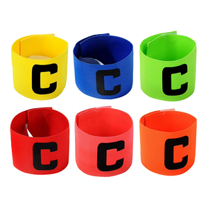 Customized Colorful Soft Elastic Football Soccer Captain <b>Arm</b> <b>Band</b> for <b>Adults</b> Adjustable Team Armband Non-Slip Training - Product Image 5