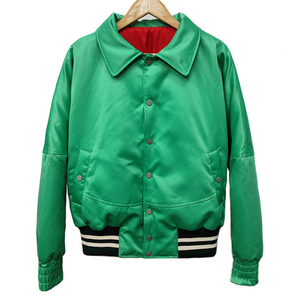 Chaqueta Varsity Ligera de Satén para Hombre, Chaqueta Bomber con Logotipo Personalizado Bordado, Fabricante Mayorista OEM - Product Image 1