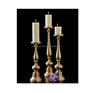 Porte-bougie classique en fer forgé, écologique, pour la décoration de table, accent élégant pour la maison, idéal pour les fêtes saisonnières - Product Image 4