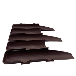 Garden Edging Wood Grain Plastic <b>Fence</b> Landscape Flower Bed Fencing <b>Border</b> - Product Image 3