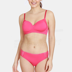 2022 Latest Design Women's Bikini Panties <b>Bra</b> Set Custom Printed Logo Lightweight and Stylish - Product Image 1