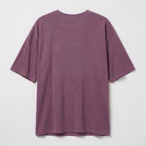 Camisas moradas extragrandes para mujer con logo impreso personalizado al por mayor, de media manga, alta calidad, 100% algodón, ropa de verano para vestido de mujer - Product Image 2