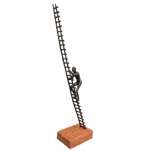 Black Color Sculpture with Wooden Base <b>Table</b> Top Decor Accessories Home Office Desk Decoration Hotel Room Restaurant Wholesale - Product Image 1