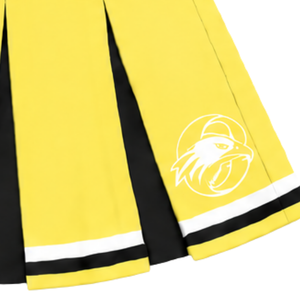 Jupe plissée jaune de cheerleading pour femmes et filles, idéale pour les équipes sportives, les spectacles de danse, les entraînements, les compétitions et les tenues de sport scolaires - Product Image 6