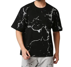 New 2024 High Quality custom Printed t shirts polyester cotton Men Oversized Acid washed t shirt Custom logo wholesale rate
