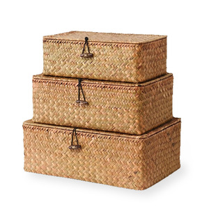 Cajas combinadas entrelazadas de rafia natural, cajas para libros, caja para dulces de boda, estuche para regalo, listo para enviar - Product Image 6
