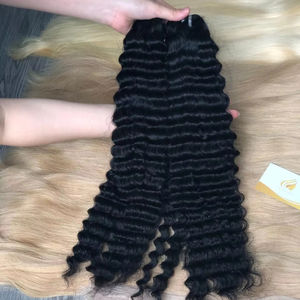 Extensions de cheveux humains 100% vierges vietnamiennes, ondulées, avec frontal unique, toucher doux, prix avantageux, lot de cheveux naturels avec dentelle HD - Product Image 1