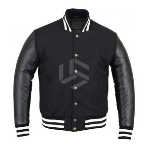 <b>Men</b> <b>Varsity</b> <b>Jacket</b> Wool Leather Sleeve <b>Jacket</b> Puff Print Embroidery Custom Logo Bulk - Product Image 1