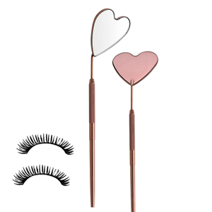 Espejo de Pestañas en Forma de Corazón al por Mayor, Espejo Profesional para Pestañas, Logotipo Personalizado, Herramienta de Salón de Belleza, OEM, ODM, Marca Privada - Product Image 1