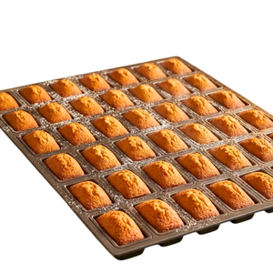 Molde Cuadrado Antiadherente de Aluminio Duradero de Taiwán, Molde Mini Financier de 42 Cavidades, 660x460x25mm, Negro, Apto para Horno, para Hornear Pasteles, de Silicona - Product Image 3