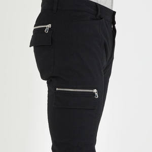 กางเกงยีนส์คาร์โก้ขายดี กางเกงยีนส์ขาดหลายกระเป๋า ทรงสลิมฟิต สไตล์ลำลอง ทรงตรง กางเกงยีนส์ทรงหลวมสำหรับผู้ชาย - Product Image 6